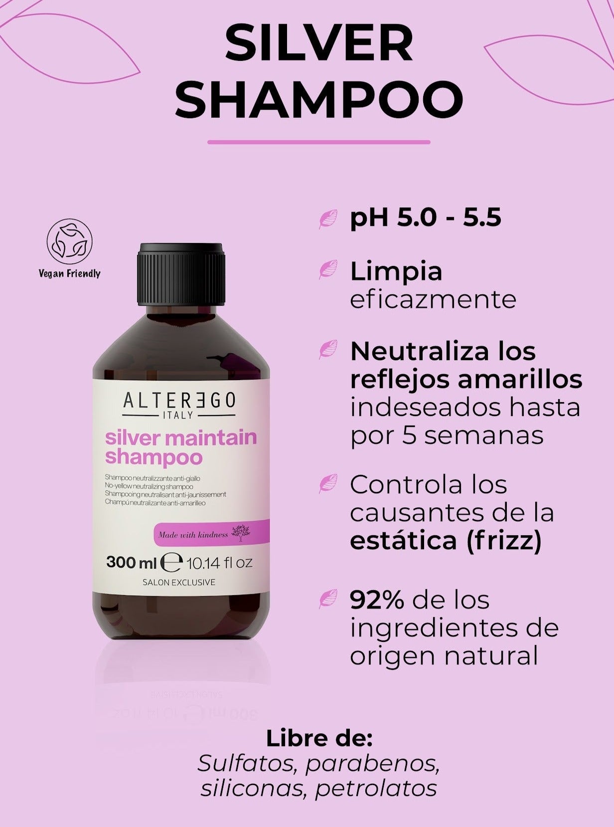 Shampoo Silver Maintain (Neutralizador Anti Amarillo)