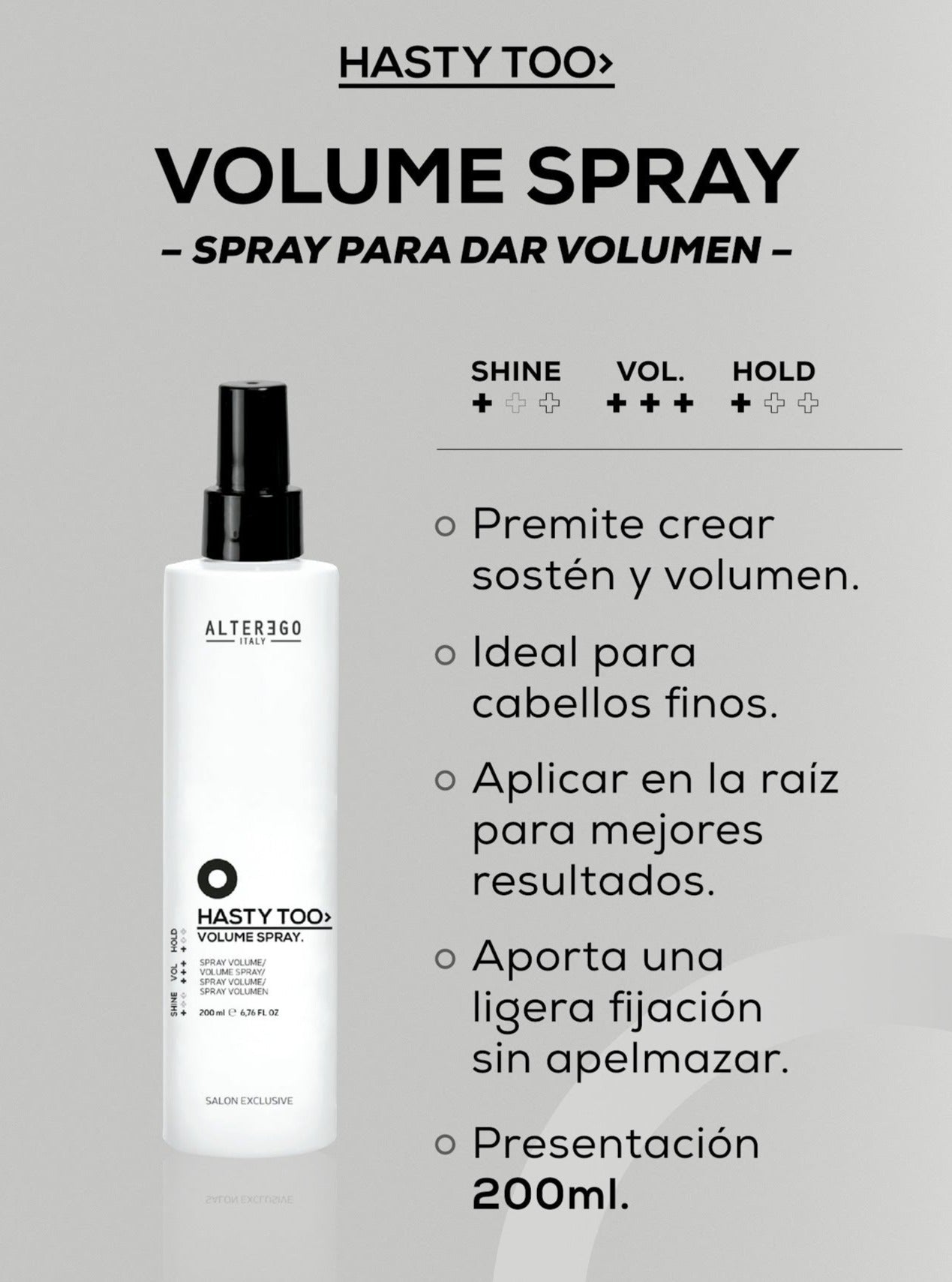 Tratamiento Volume Spray (Sin Aclarado)