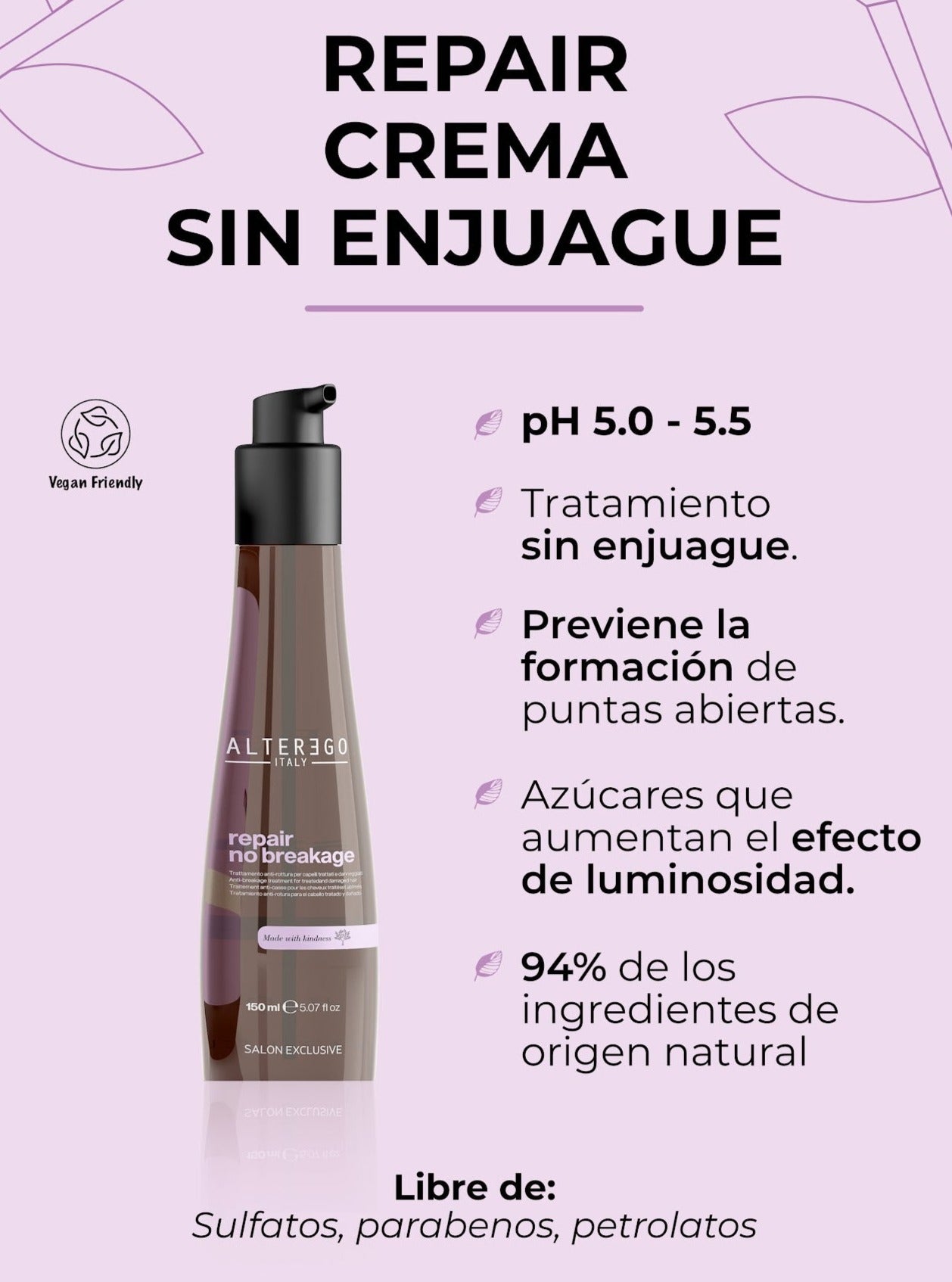 Tratamiento Repair No Breakage (Antirotura Sin Aclarado