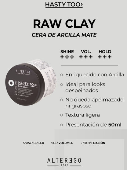 Cera Raw Clay (Pasta Opaca Flexible)