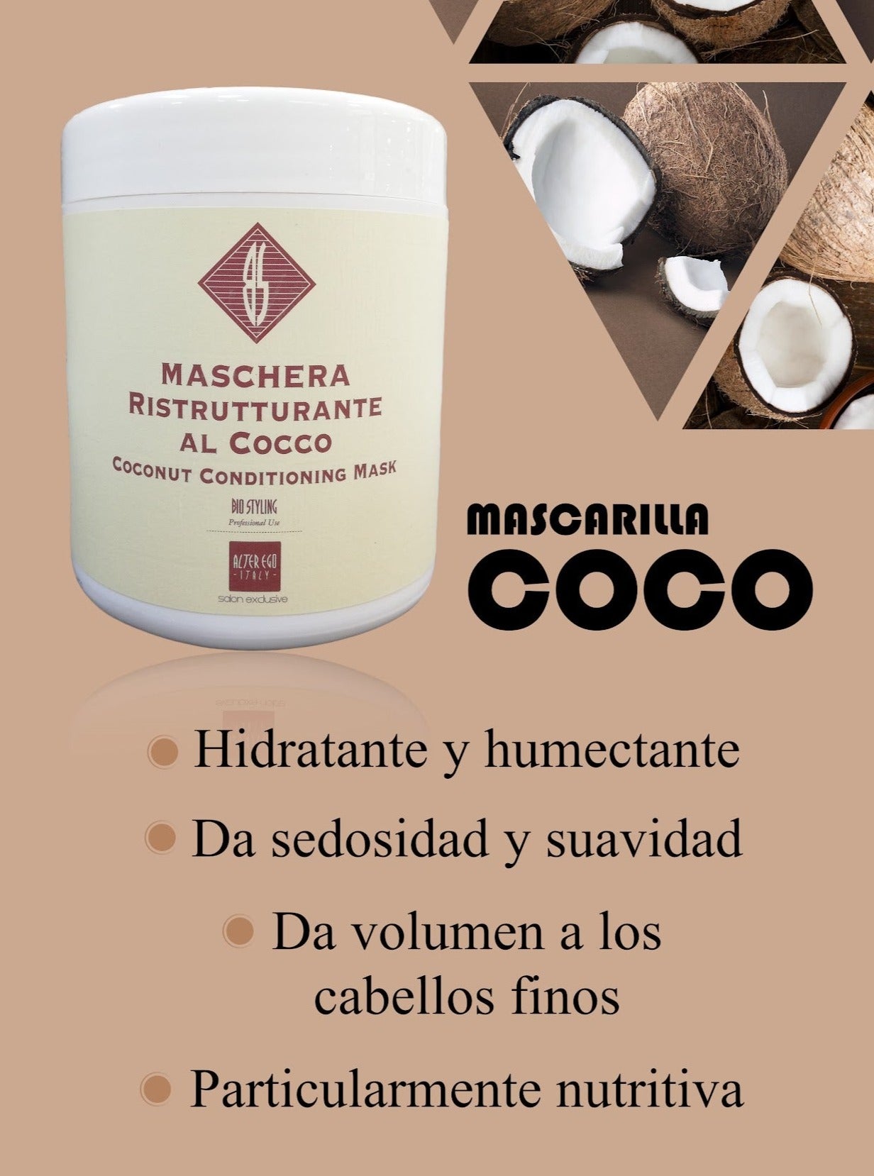 Mascarilla de Coco AlterEgo 500 ml