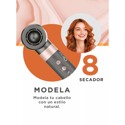 Cepillo Secador 8 En 1 Gama // Multistyler UniQ Vibrance 8