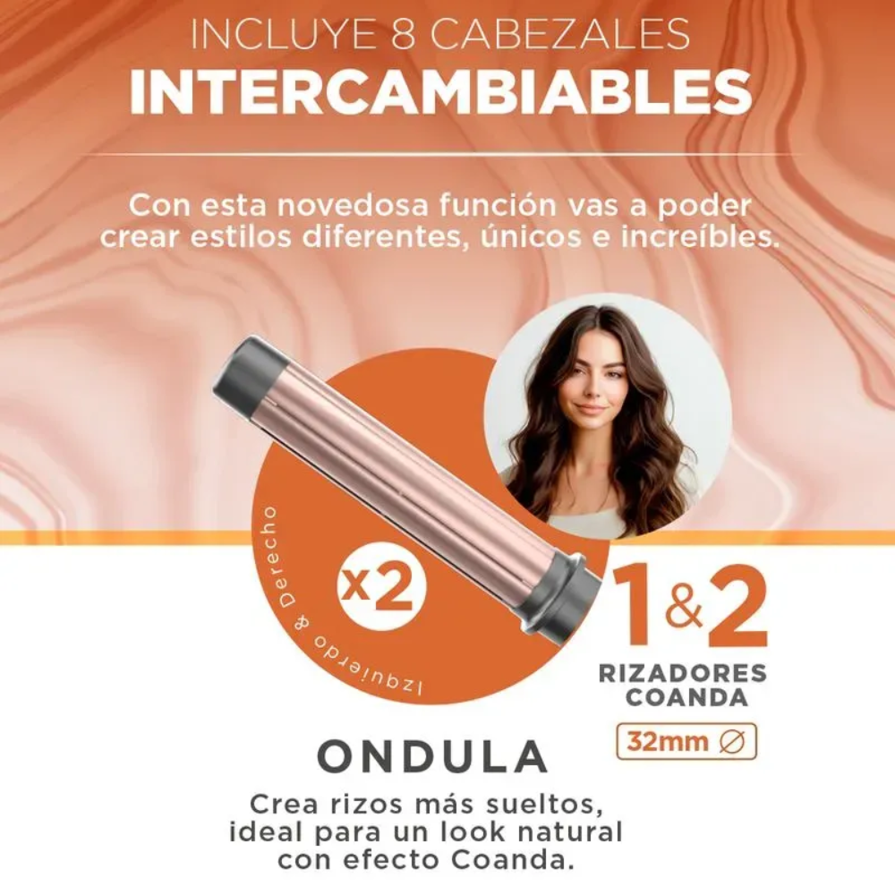 Cepillo Secador 8 En 1 Gama // Multistyler UniQ Vibrance 8