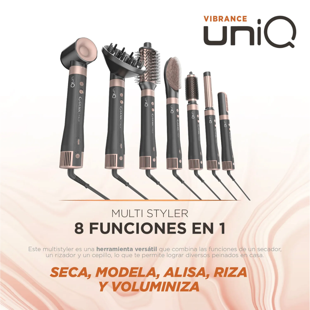 Cepillo Secador 8 En 1 Gama // Multistyler UniQ Vibrance 8