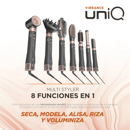 Cepillo Secador 8 En 1 Gama // Multistyler UniQ Vibrance 8